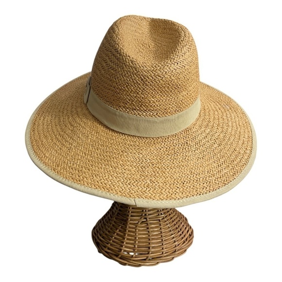Olive and Pique toffee straw rancher hat Stylish Tan Straw Hat, Summer, Beach main image 6